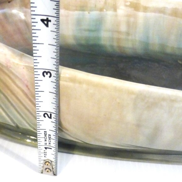 17.5" Deep POTTERY DISH w/ HANDLES Maker's Mark Pottery Planter Pottery Server - Picture 10 of 14